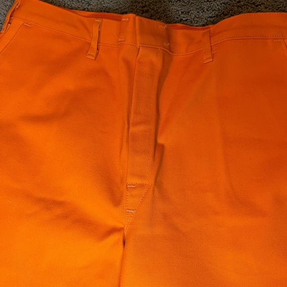 Westex Indura Mens Flame Resistant Orange Pants  Size 38 x 30 J13 - Picture 2 of 11
